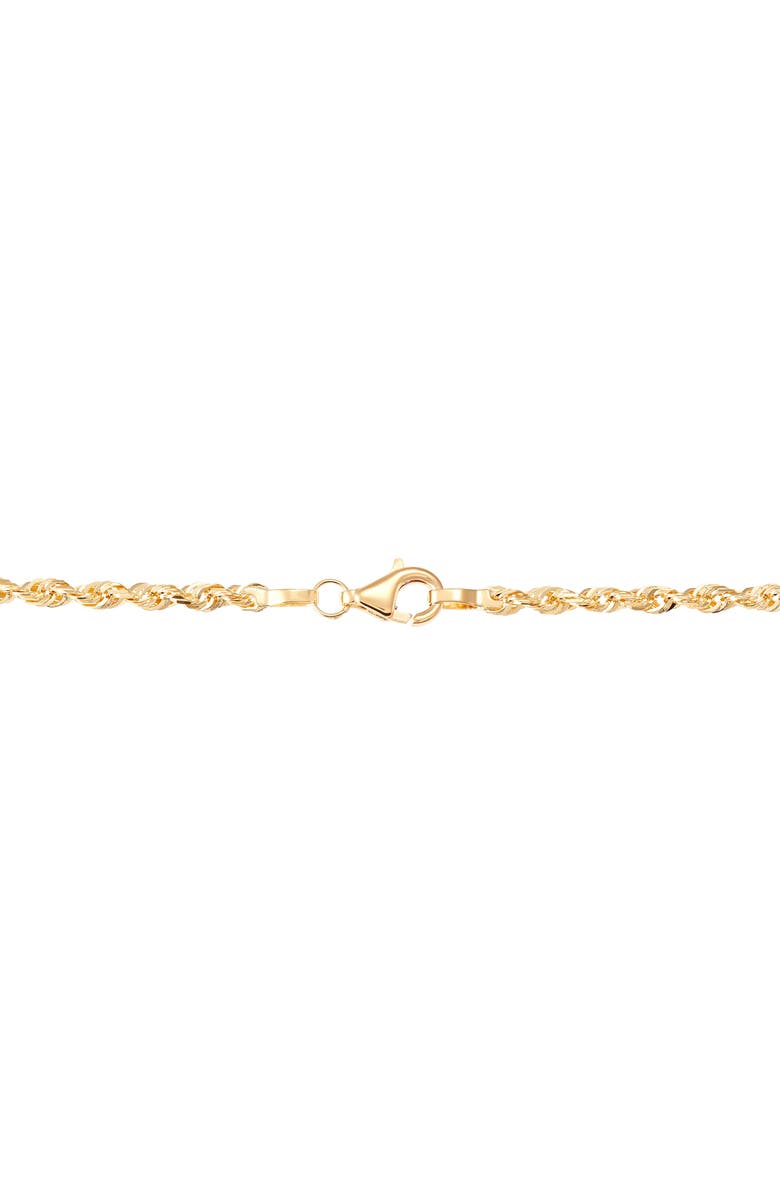 Frankie & Zoe 14K Gold Rope Chain Necklace, Alternate, color, Yellow Gold