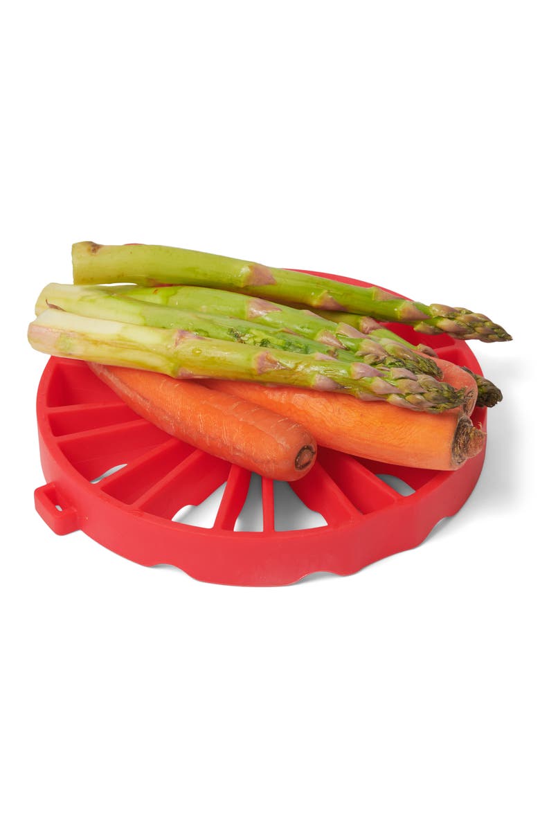 CUISIPRO Silicone Dual Trivet, Alternate, color, Red