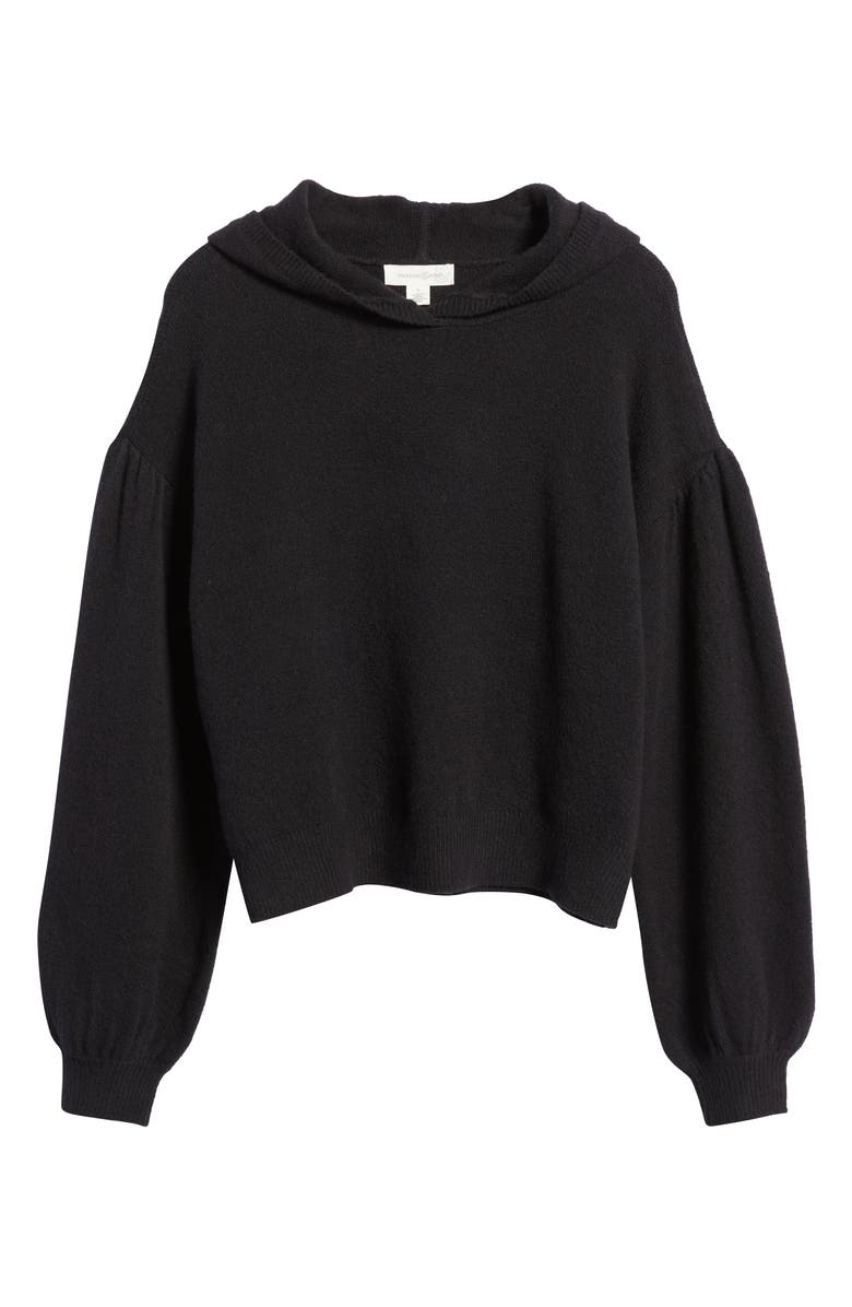 Puff Sleeve Hooded Sweatshirt
