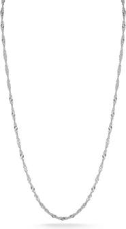 GLAZE JEWELRY Sterling Silver Singapore Necklace
