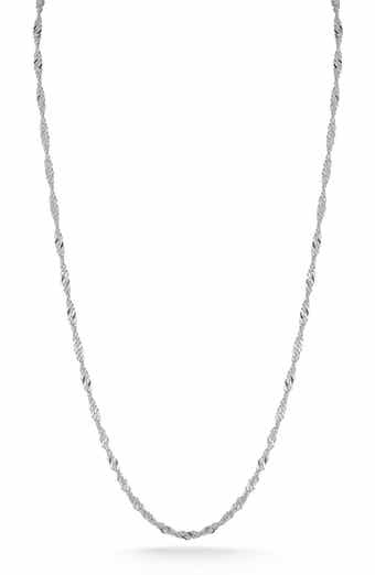 GLAZE JEWELRY Sterling Silver Singapore Necklace
