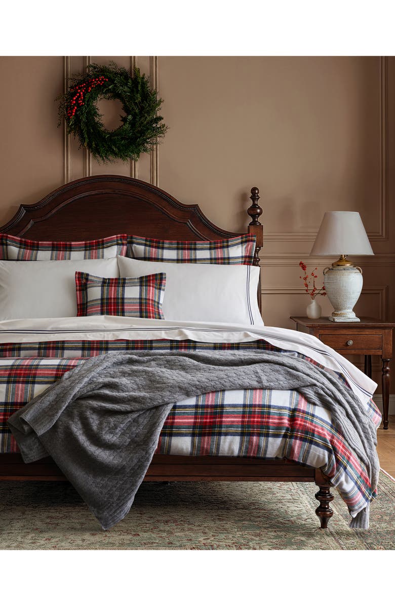 Petite Plume Wool & Cashmere Cable Throw Blanket, Alternate, color, Grey