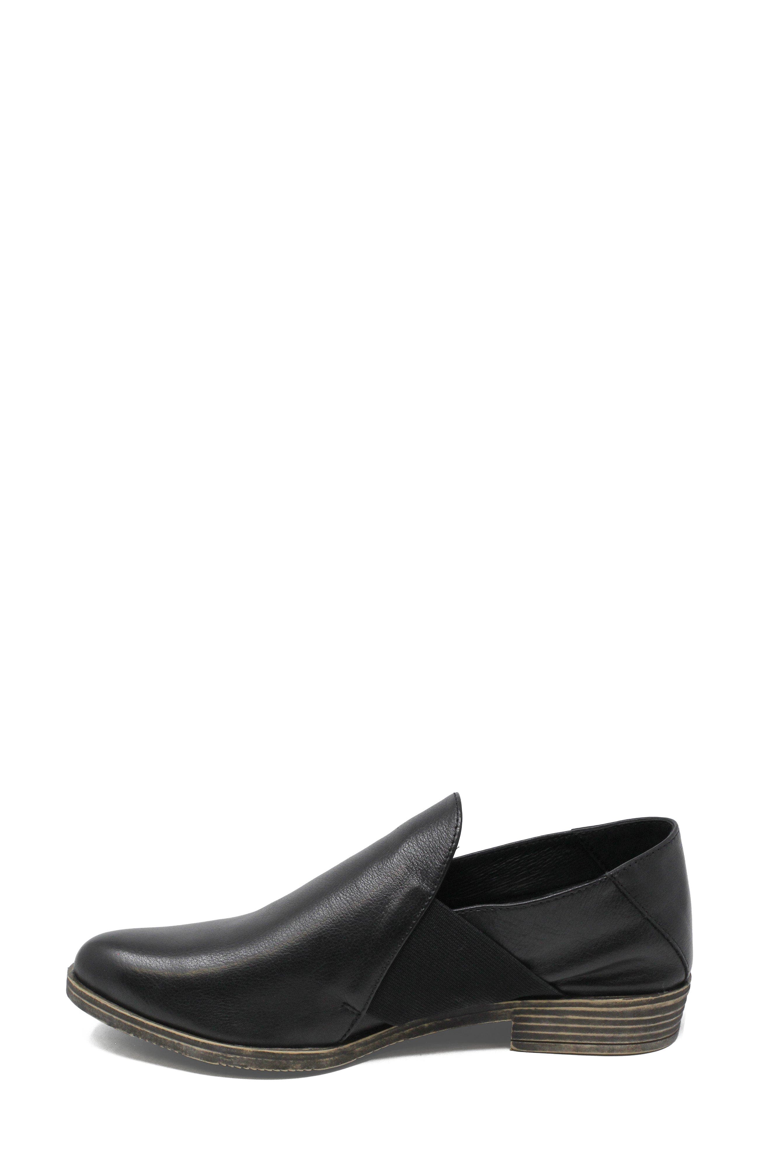 Kefect Slip On Shoe, Alternate, color, BLACK-BLACK LEATHER-ELASTIC