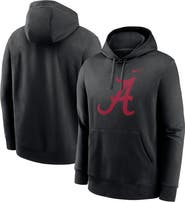 Nike Men's Nike Black Alabama Crimson Tide Primetime Evergreen Club Fleece Pullover Hoodie