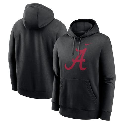 Nike Black Alabama Crimson Tide Primetime Evergreen Club Fleece Pullover Hoodie