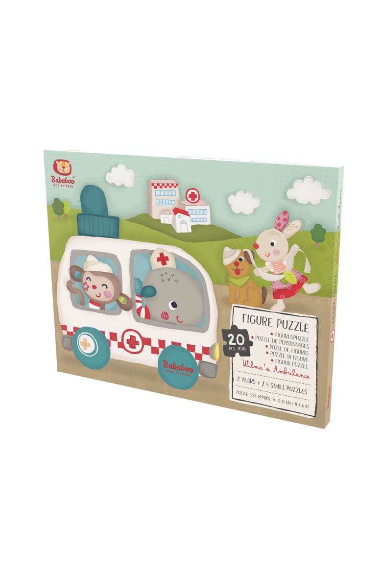Wilma Whale Ambulance Figure Puzzle, Alternate, color, Grey
