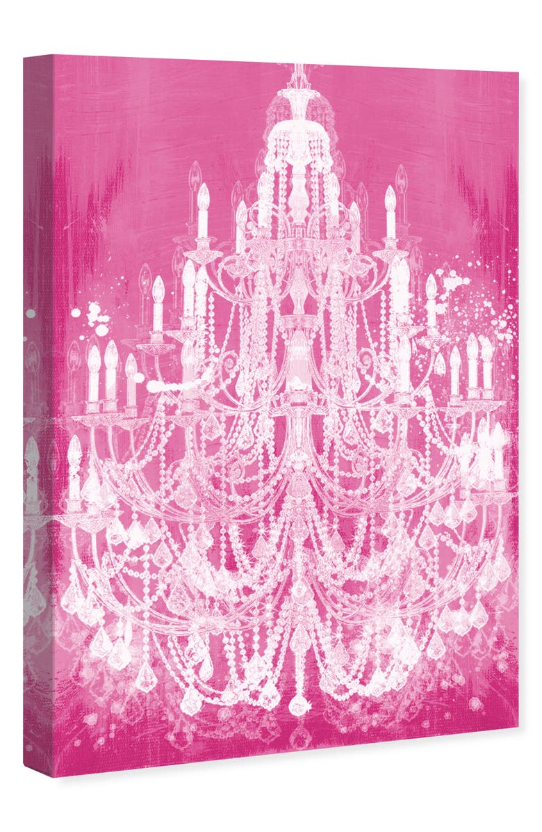 Wynwood Studio Candles Chandelier Canvas Wall Art, Alternate, color, Pink