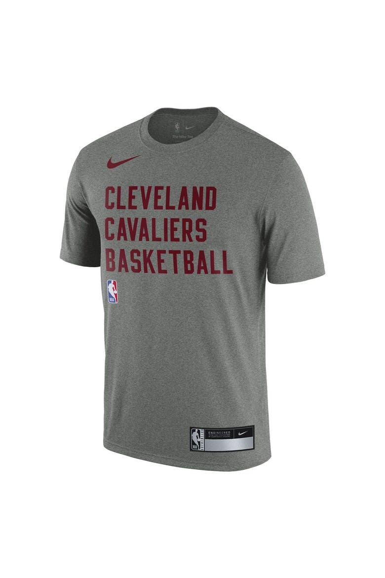 Men's Nike Heather Gray Cleveland Cavaliers 2023/24 Sideline Legend Performance Practice T-Shirt, Alternate, color, Heather Gray