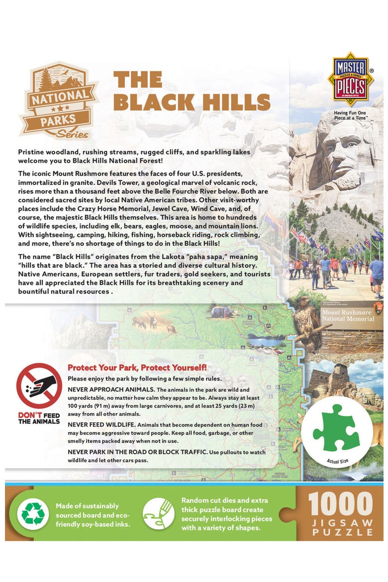 Black Hills 1000 Piece Jigsaw Puzzle, Alternate, color, Multicolor