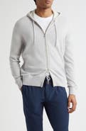 Eleventy Full Zip Cashmere Hoodie Sweater