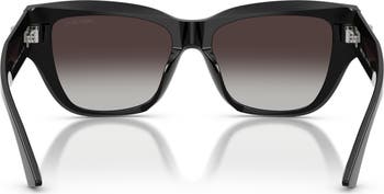 54mm Gradient Polarized Pillow Sunglasses