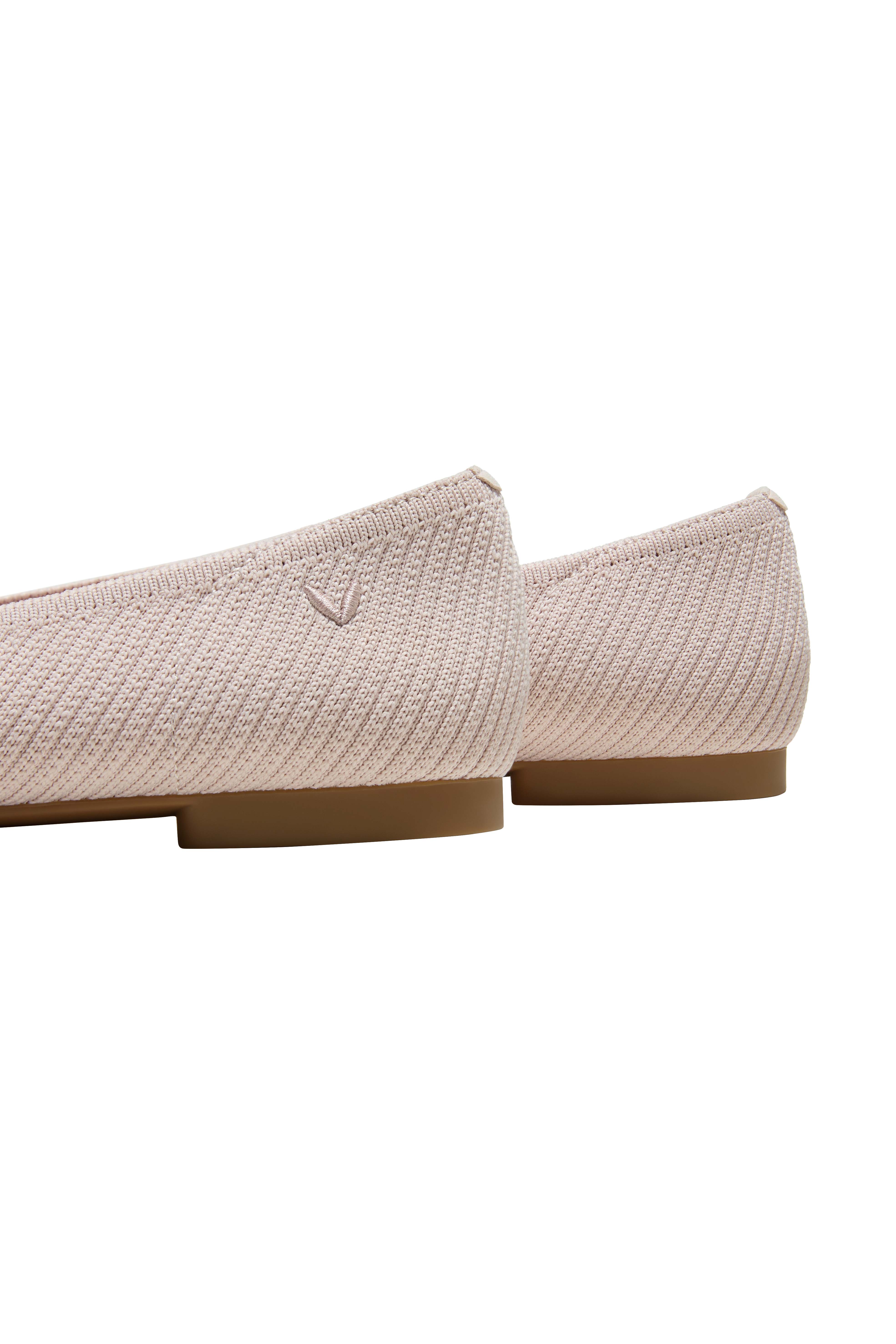 Miley Square-Toe Ballet Flats Lace-Up Mary Janes, Alternate, color, BALLET BLUSH FRENCH STRIPE