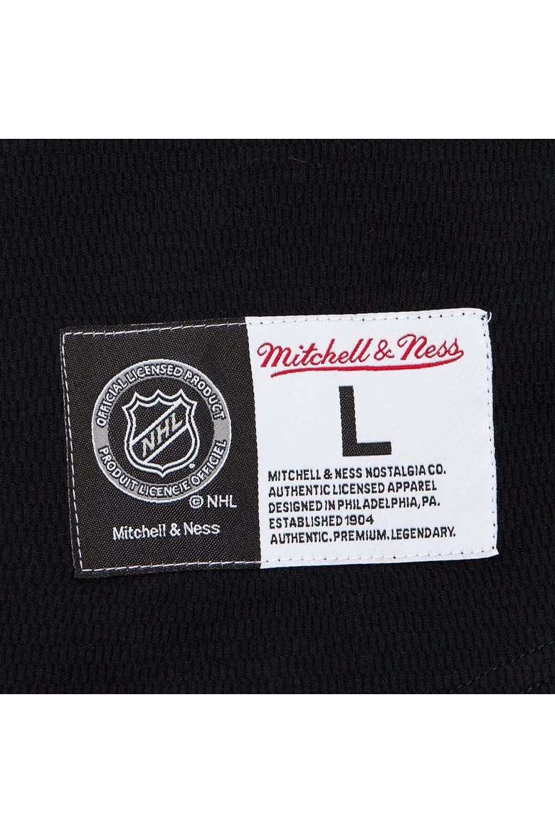 Men's Mitchell & Ness  Black Boston Bruins Thermal Henley Long Sleeve T-Shirt, Alternate, color, Black