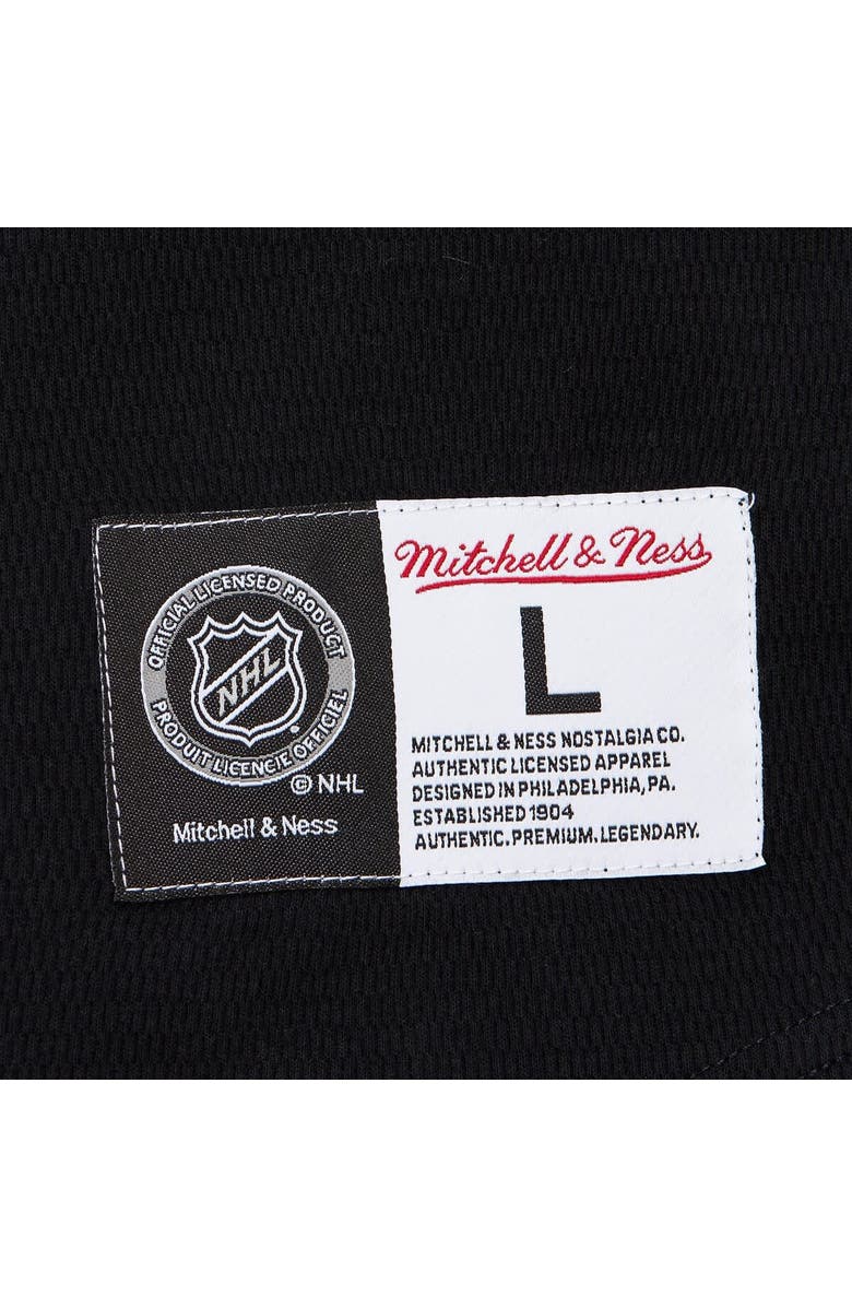 Mitchell & Ness Men's Mitchell & Ness Black Boston Bruins Thermal Henley Long Sleeve T-Shirt, Alternate, color, Black