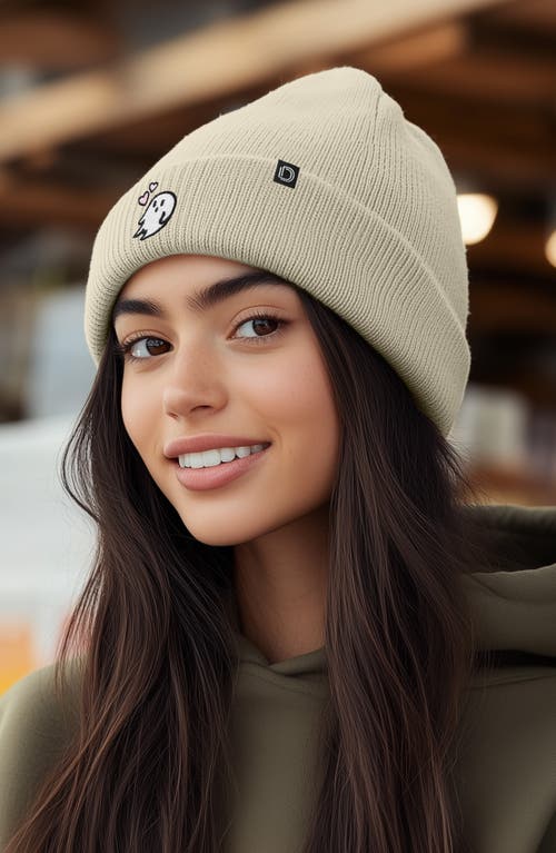 Dalix Heartly Ghost Beanie In Black