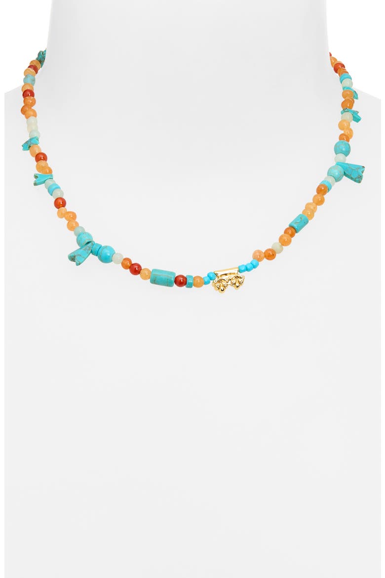x The Met Thebes Beaded Necklace, Alternate, color, SUNSET FAIENCE