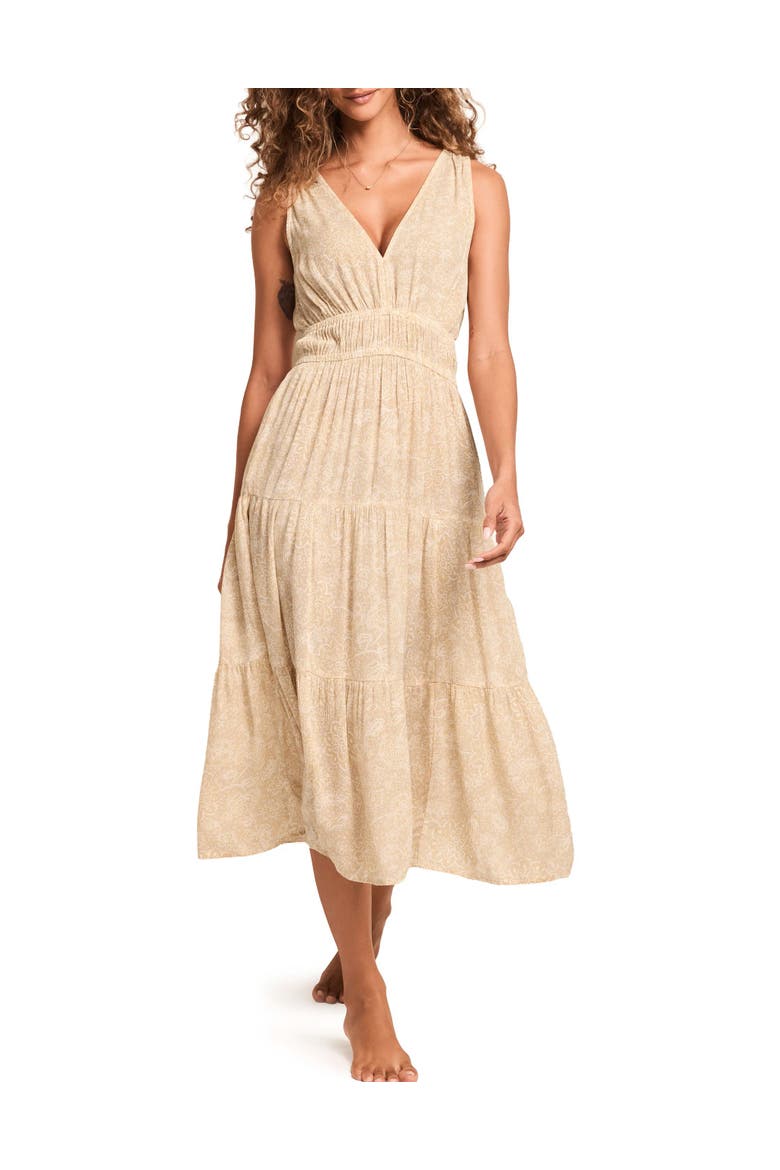 Zahira Lounge Dress, Main, color, Floral beige