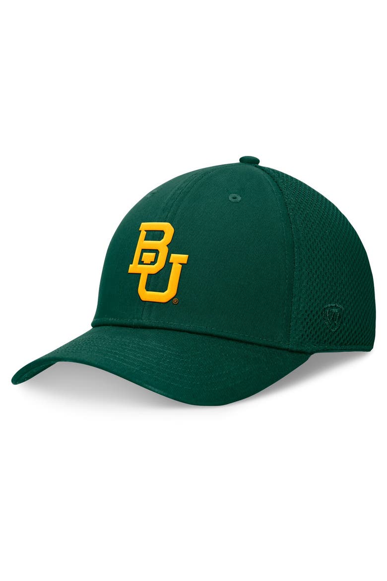 Men's Top of the World Green Baylor Bears Spacer Flex Hat, Main, color, Green
