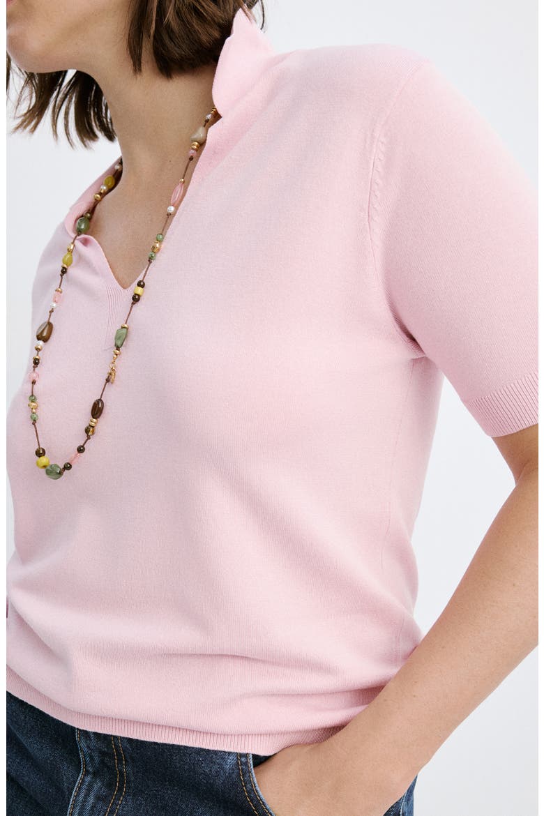 Johnny Collar Polo, Alternate, color, PINK
