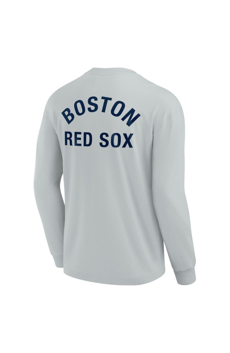 Fanatics Signature Unisex Fanatics Signature Gray Boston Red Sox Elements Super Soft Long Sleeve T-Shirt, Alternate, color, Gray