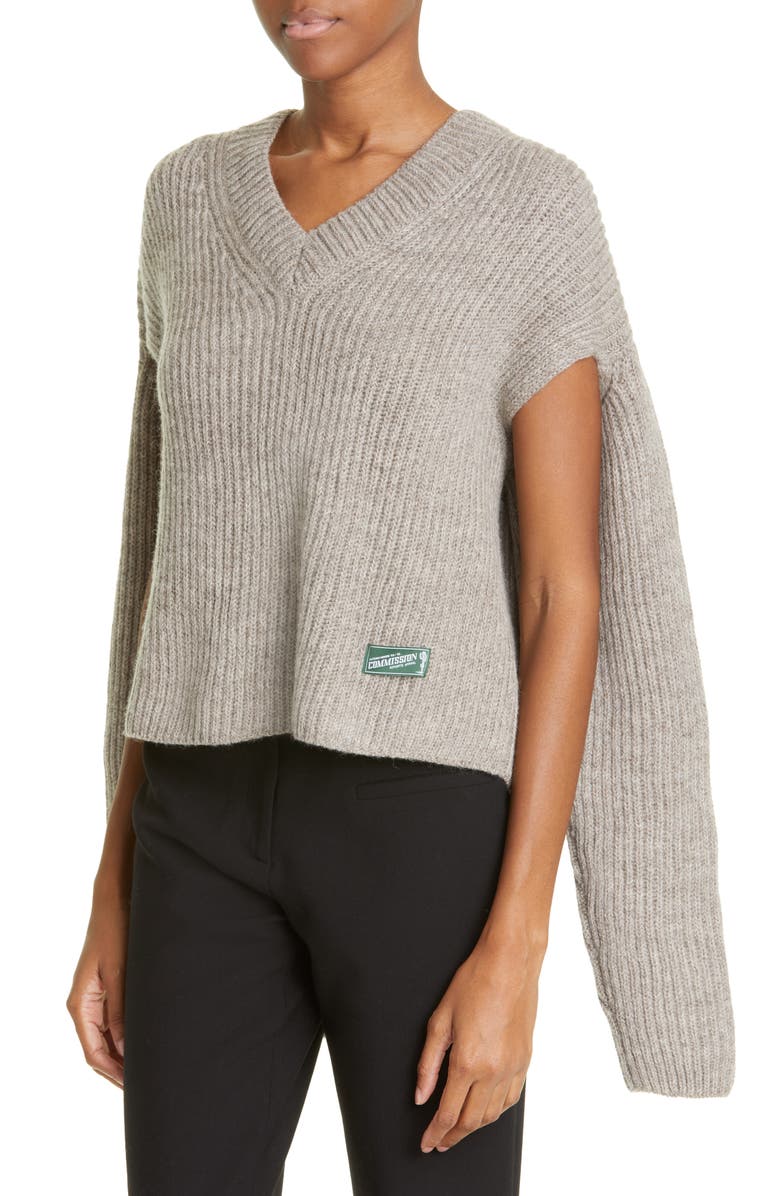 Commission Boiler Gender Inclusive Wool Blend Convertible Sweater, Alternate, color,