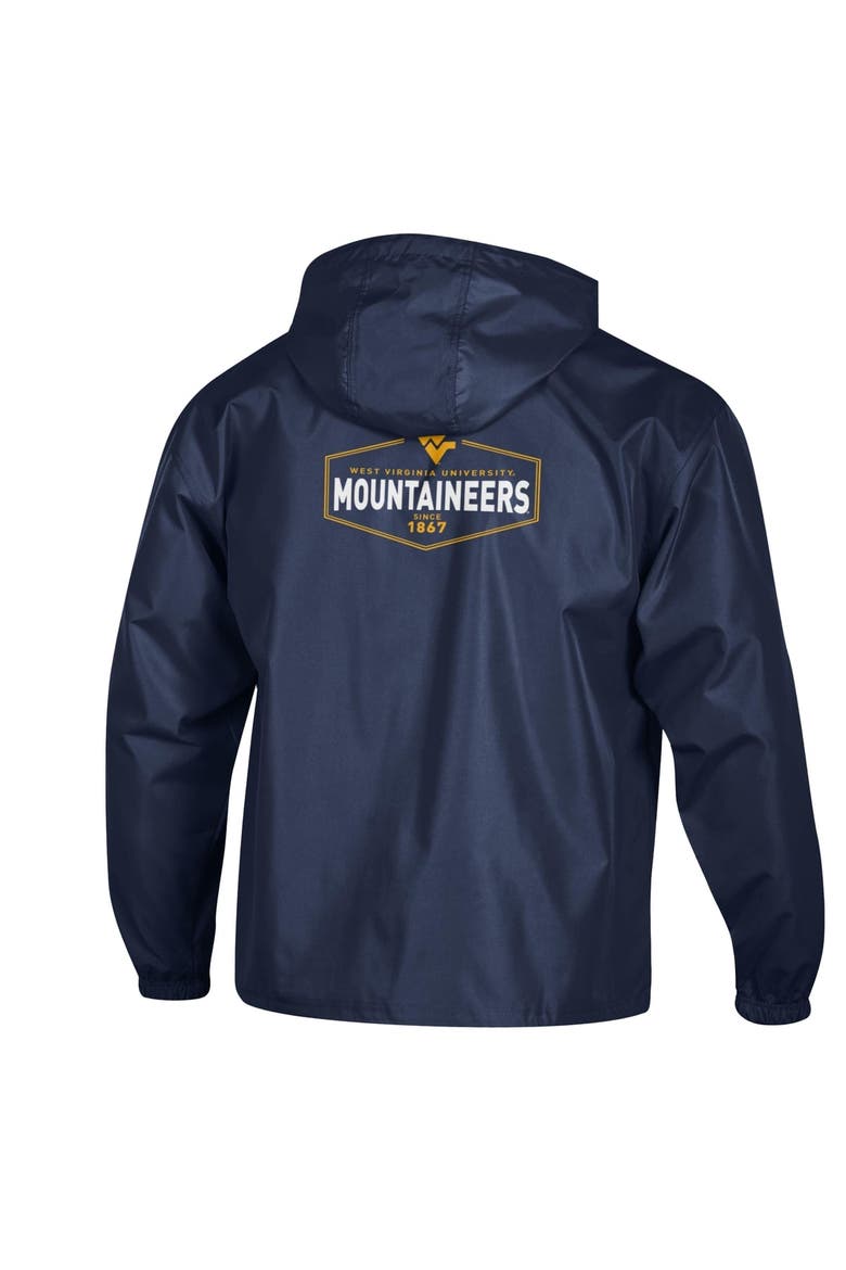 Men's Champion Navy West Virginia Mountaineers Delay Packable Half-Zip Jacket, Alternate, color, Navy