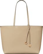 Tory Burch Top Zip Leather Tote
