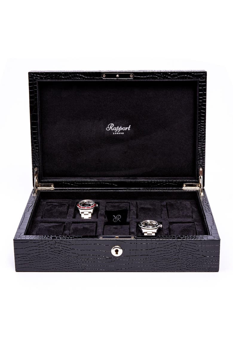 BROMPTON TEN WATCH BOX, Main, color, Black