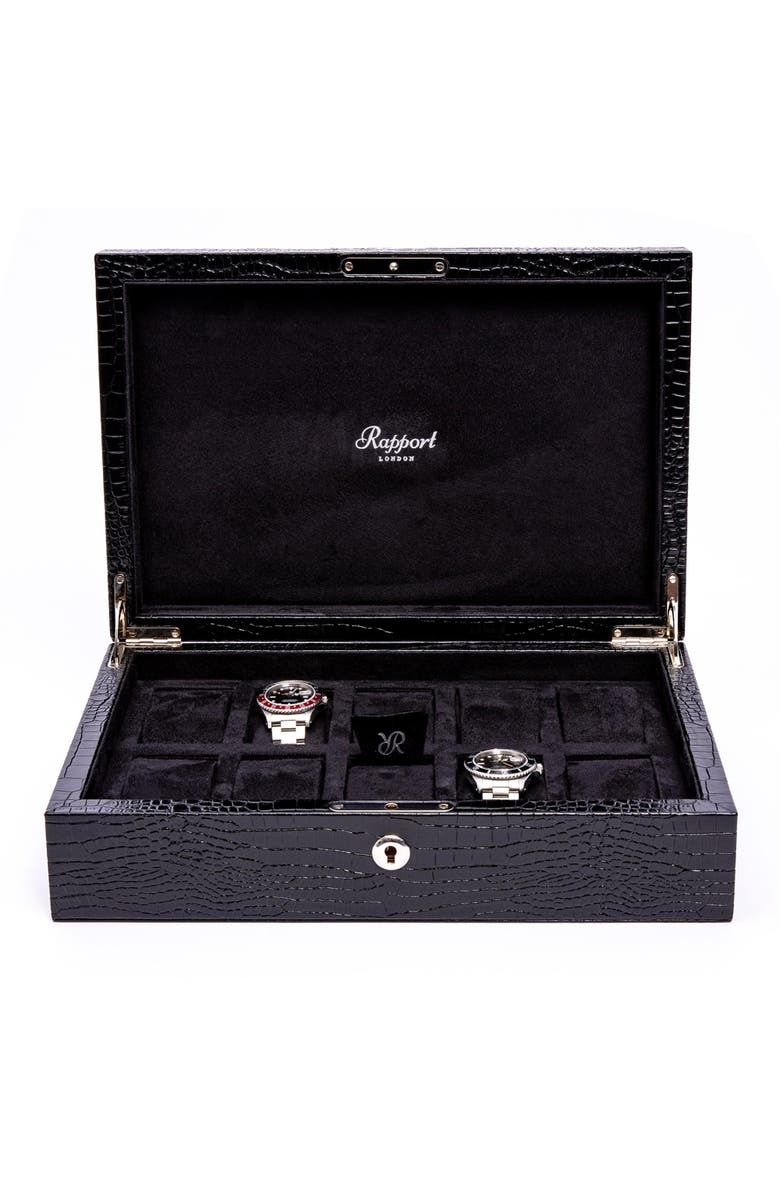 Rapport London BROMPTON TEN WATCH BOX, Main, color, Black