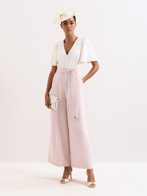 Kallie V-Neck Wide Leg Jumpsuit
