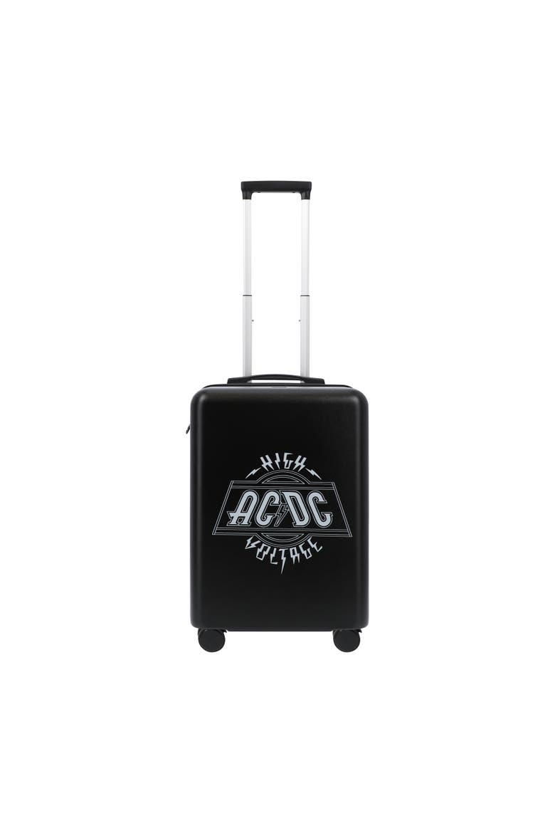 AC/DC 22.5" CARRY-ON LUGGAGE, Alternate, color, BLACK