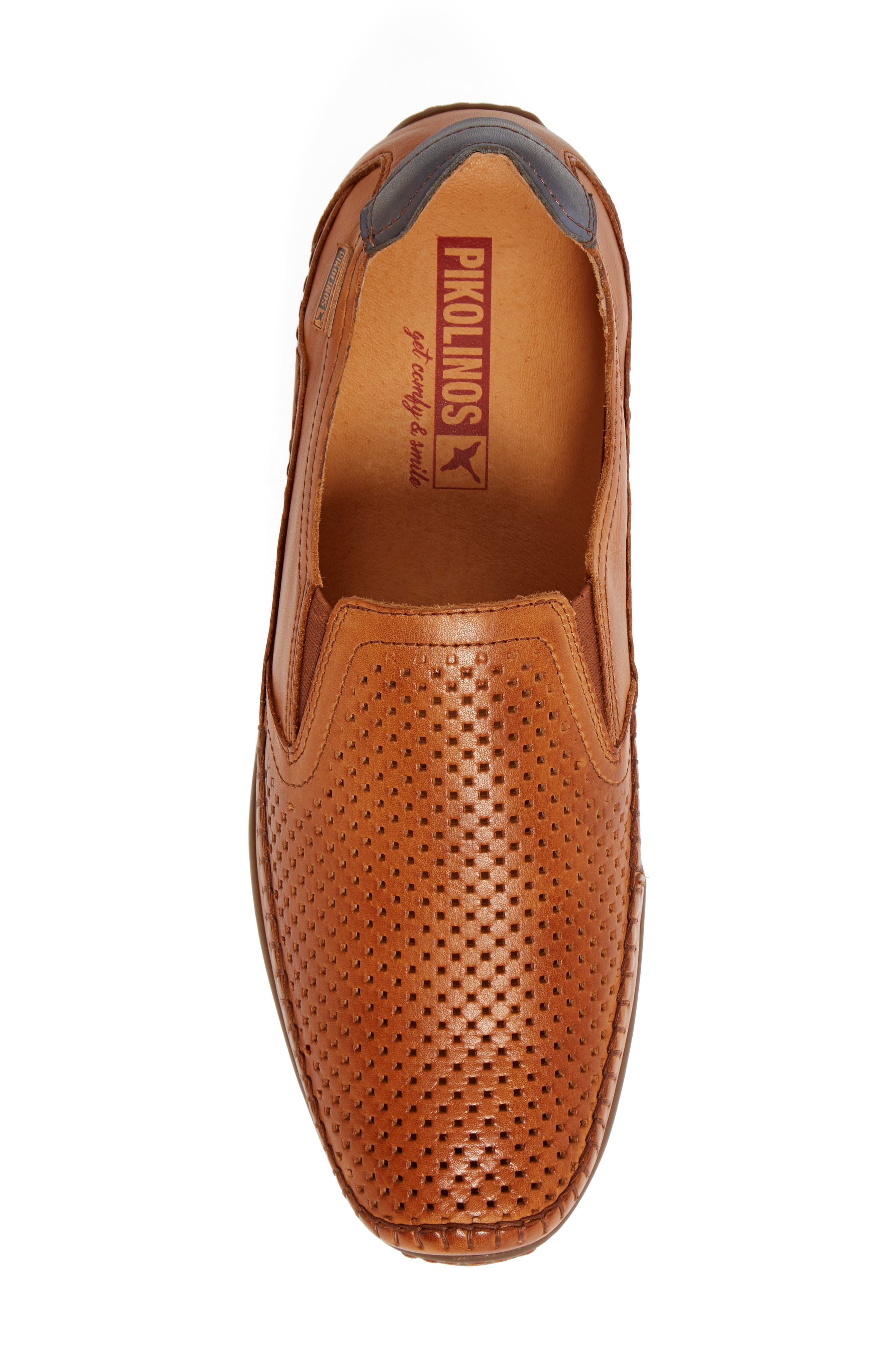 PIKOLINOS Azores Driving Shoe, Alternate, color, Brandy Leather