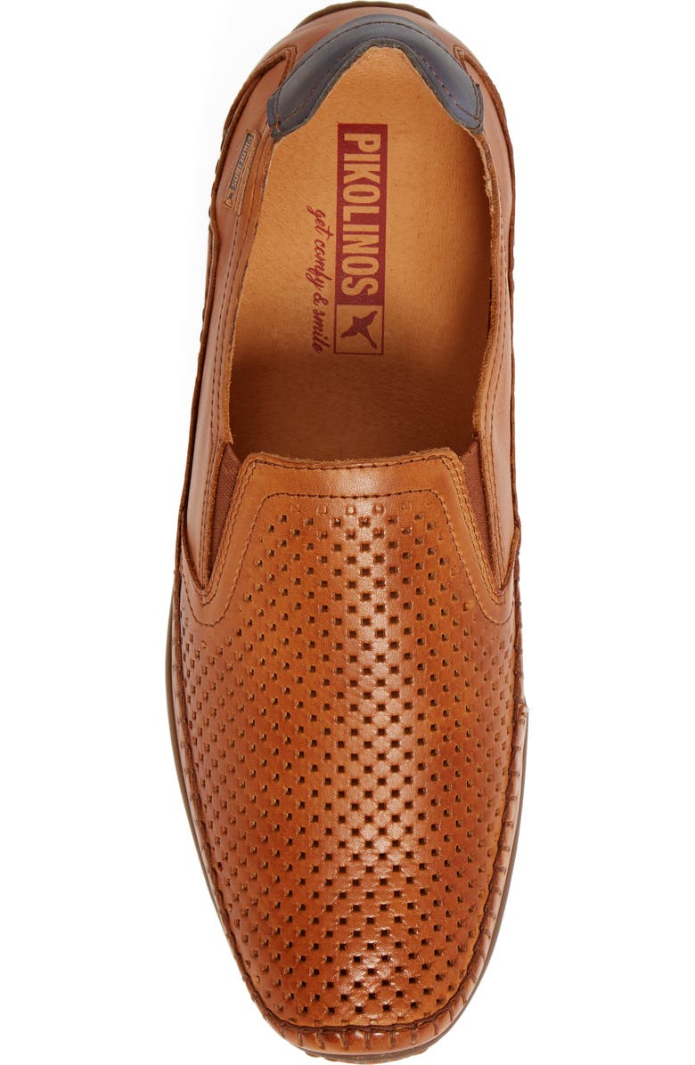 PIKOLINOS Azores Driving Shoe, Alternate, color, Brandy Leather