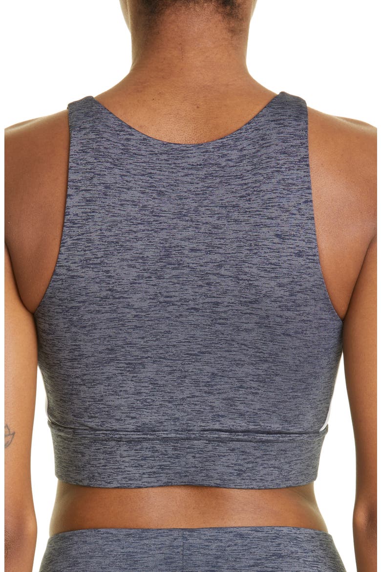 College Crop Cotton Muscle Tank, Alternate, color, MELANGE GREY