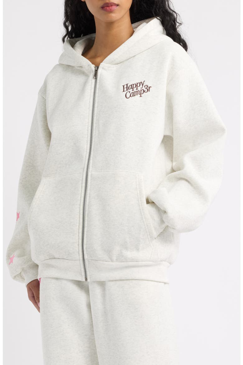 Chocolate Chip Cookies Zip Hoodie, Alternate, color, OATMEAL HEATHER GRAY
