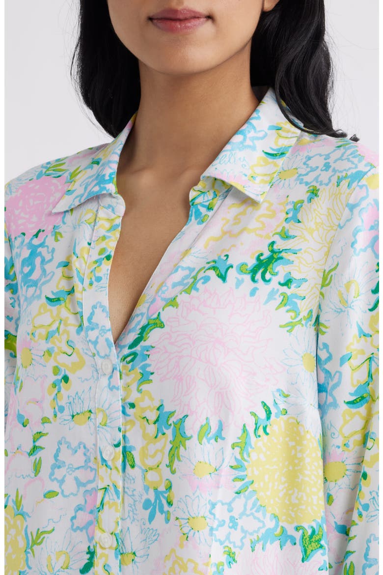 Rayanna Floral Print Tunic Dress, Alternate, color, MULTI LILLY GARDEN