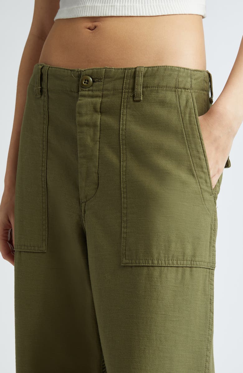 R13 Wide Leg Utility Pants, Alternate, color, Olive