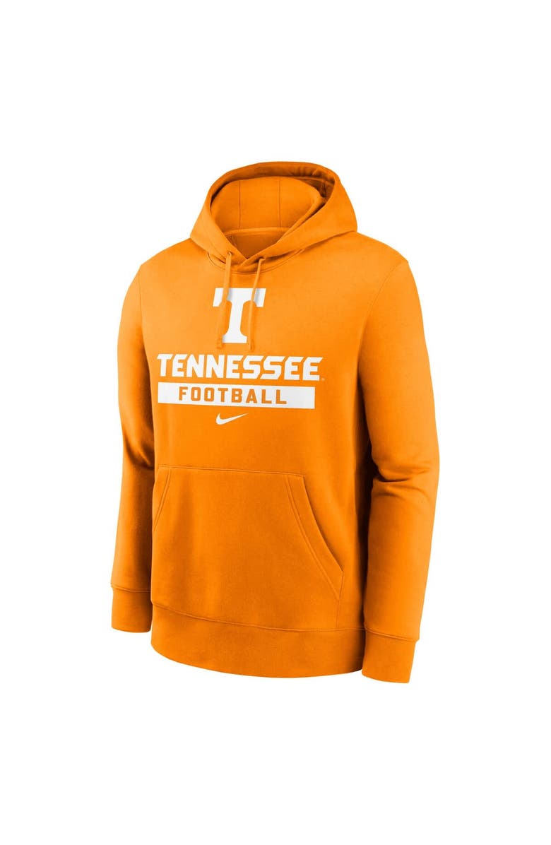 Nike Men's Nike Tennessee Orange Tennessee Volunteers Football Stack Club Fleece Pullover Hoodie, Alternate, color, Tennessee Orange