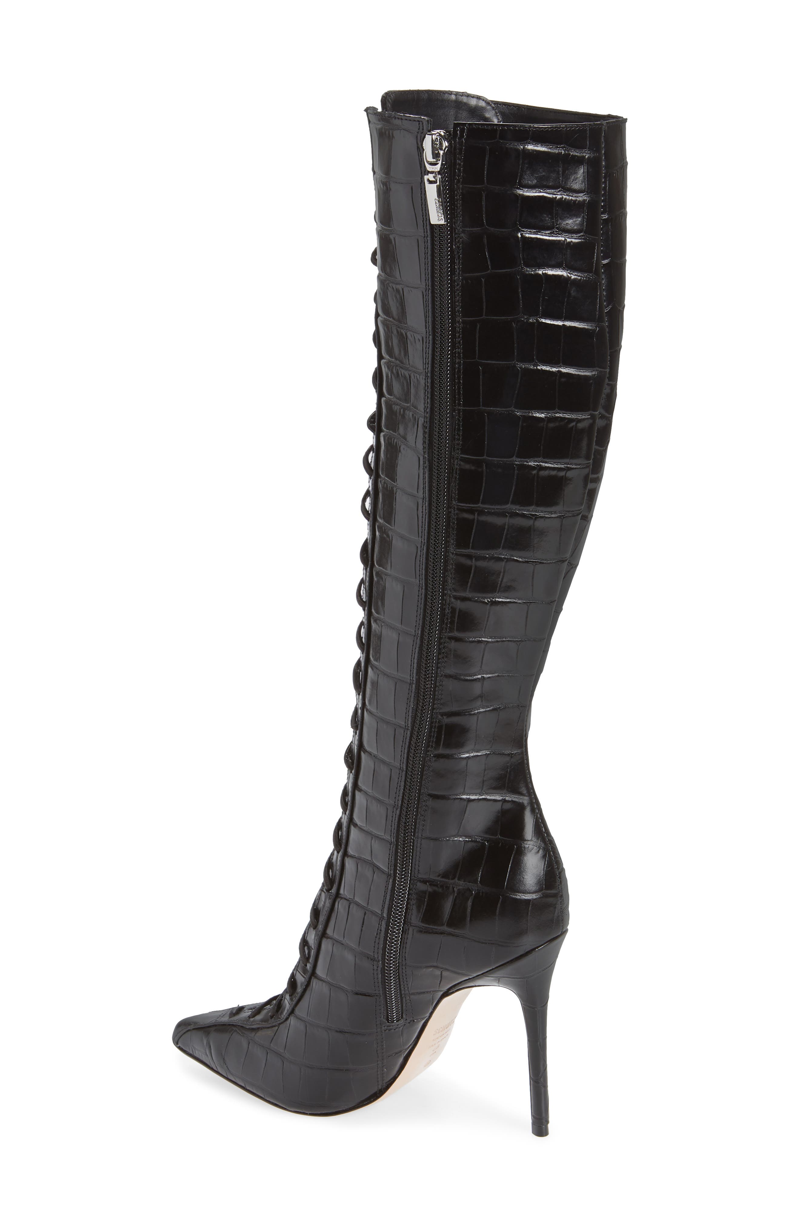 Meredith Knee High Boot, Alternate, color, BLACK