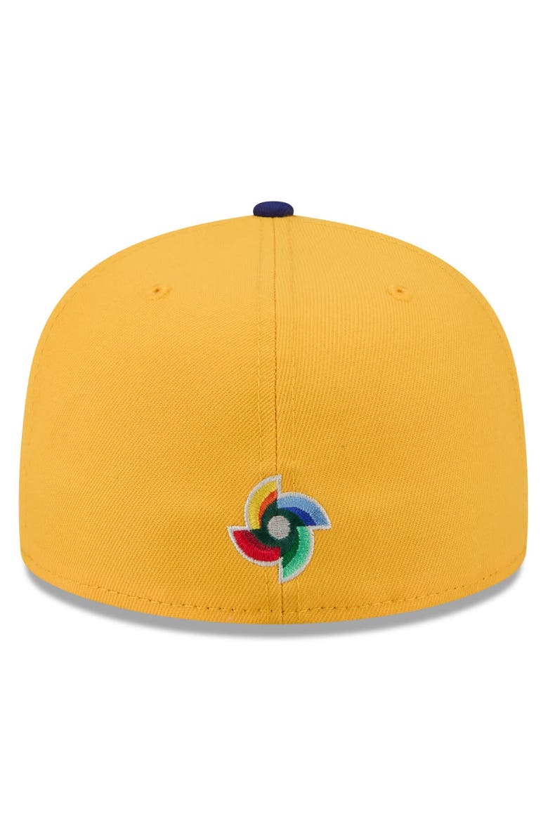 New Era Men's New Era  Yellow/Blue Colombia Baseball 2026 World Baseball Classic 59FIFTY Fitted Hat, Alternate, color, Yellow