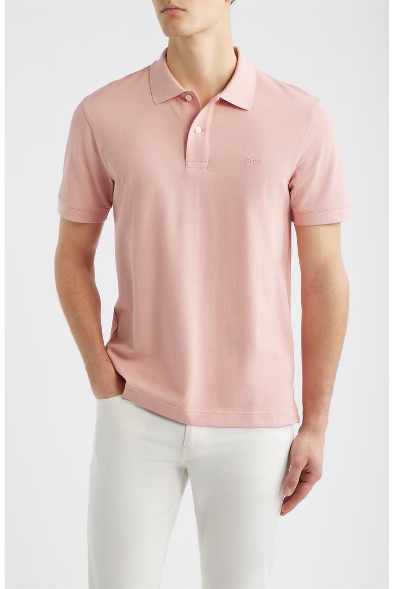 Pallas Cottton Polo, Main, color, LIGHT/ PASTEL PINK