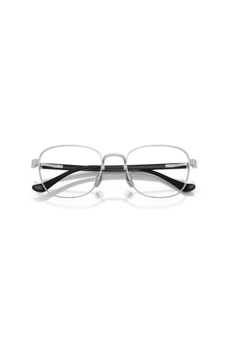 54mm Rectangle optical glasses, Alternate, color, Silver