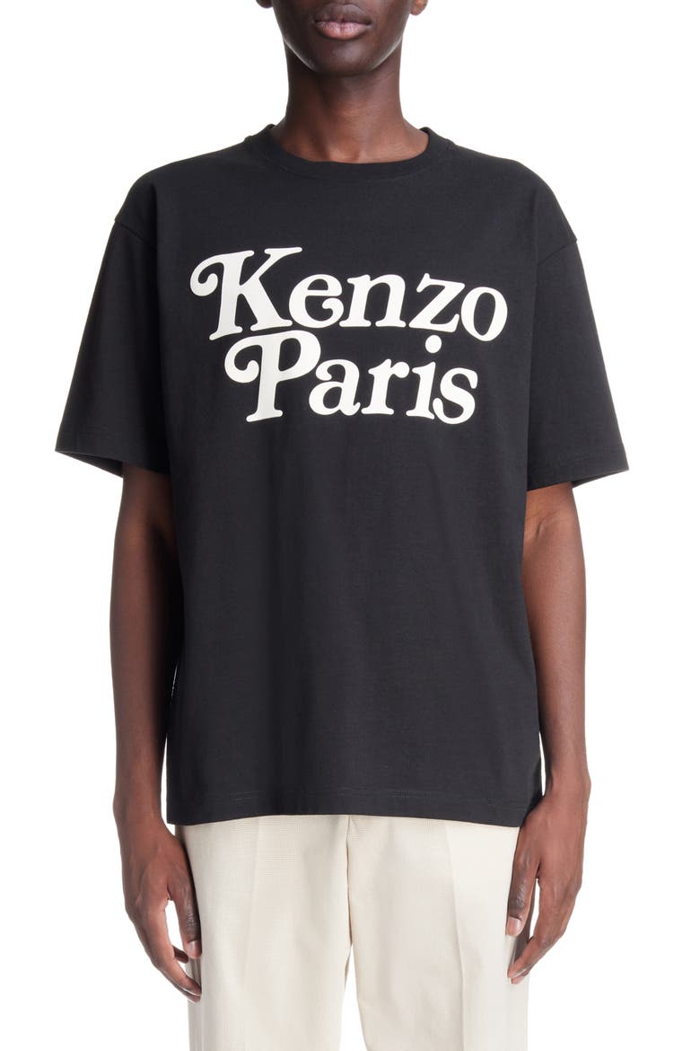 Verdy Logo Oversize Cotton Graphic T-Shirt, Main, color, BLACK