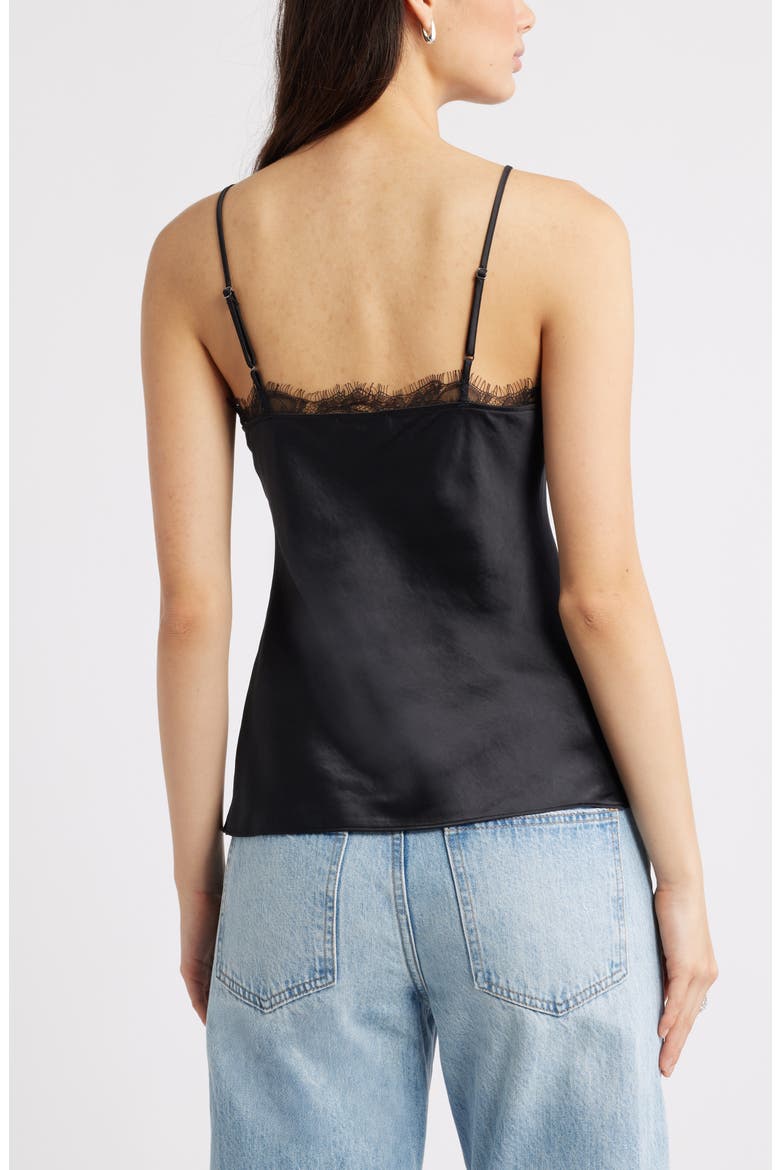 Lace Trim Cami, Alternate, color, BLACK