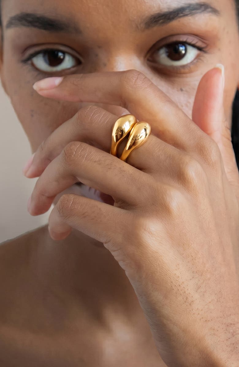 YOJ Ine Ring Set in Gold, Alternate, color, Gold