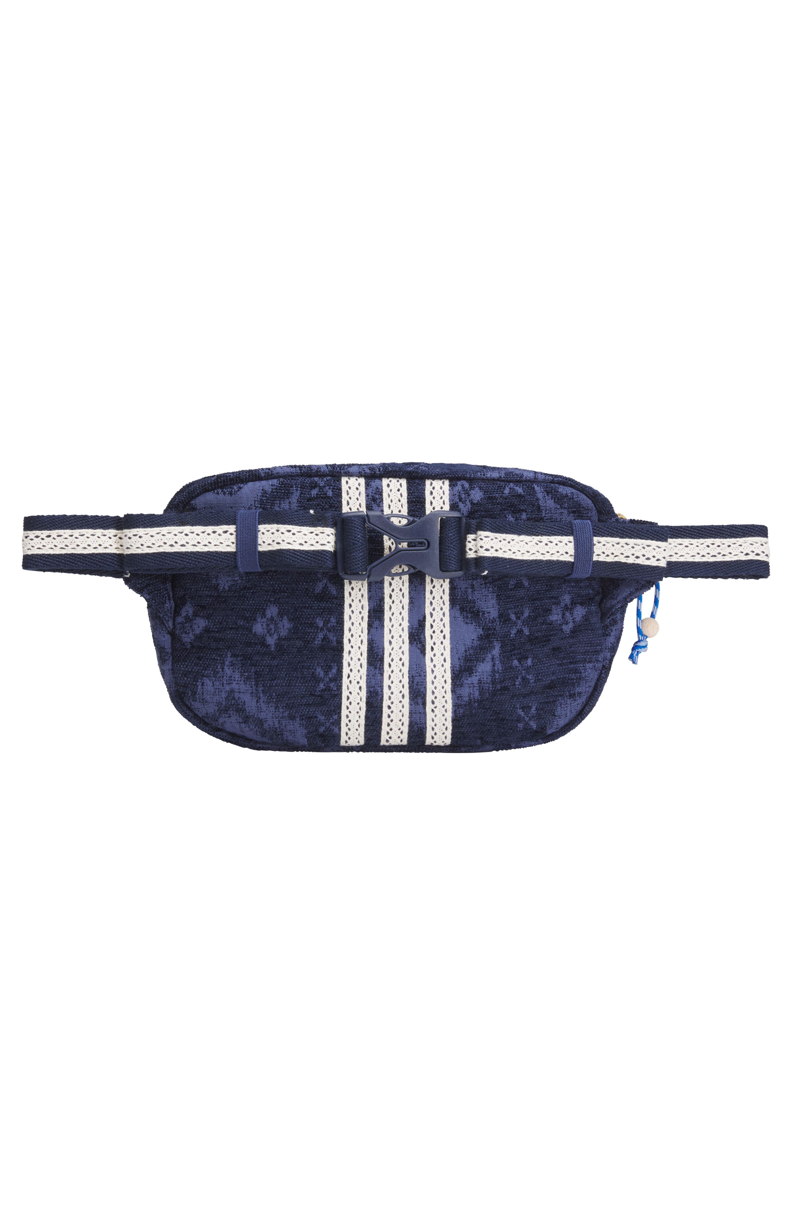 adidas Originals x CLOT Ikat Jacquard Belt Bag, Alternate, color, Night Indigo/ Tech Indigo