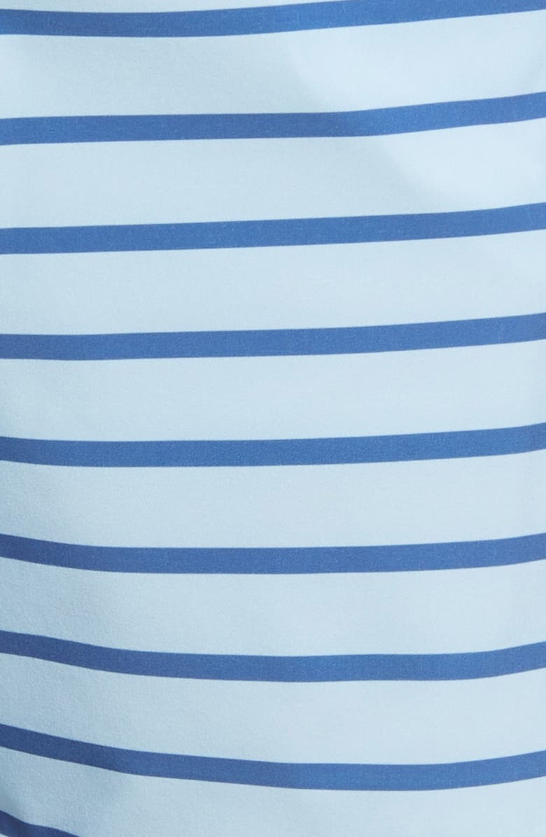 Bonobos Riviera Stripe Recycled E-Waist Swim Trunks, Alternate, color, 