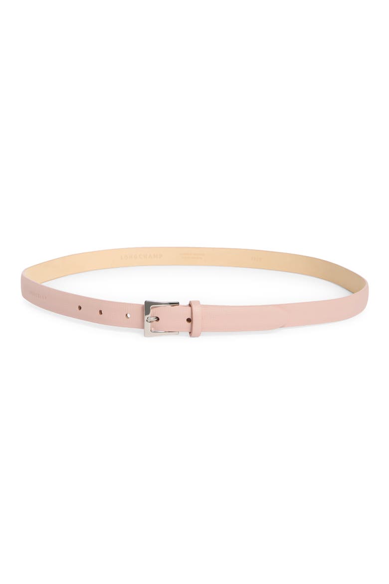 Leather Belt, Main, color, POWDER PINK