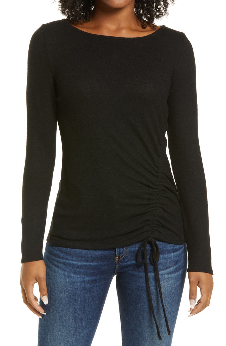 GIBSONLOOK Side Ruched Top, Main, color, 