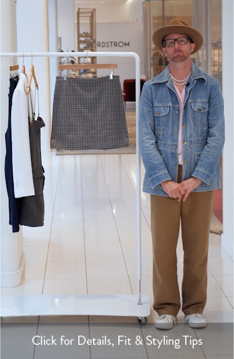 Simple Knit A-Line Miniskirt, sales video thumbnail